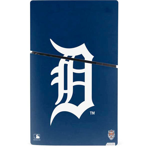 MLB Detroit Tigers - Solid Distressed PS5 Slim Digital Edition Bundle Skin