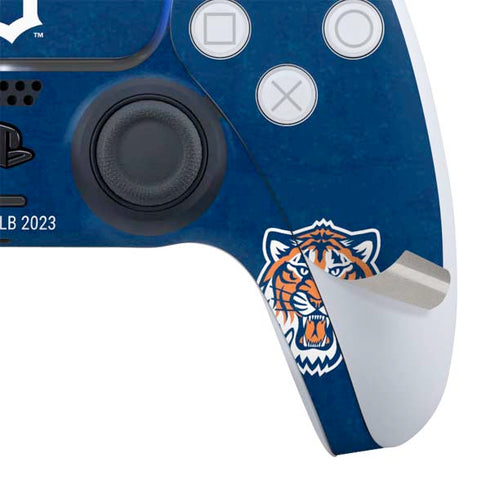 MLB Detroit Tigers - Solid Distressed PS5 Slim Digital Edition Bundle Skin
