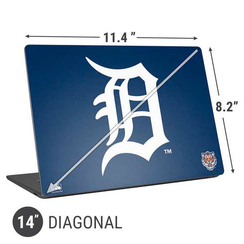 MLB Detroit Tigers - Solid Distressed Universal Laptop 14in (11.4 x 8.2in) Skin