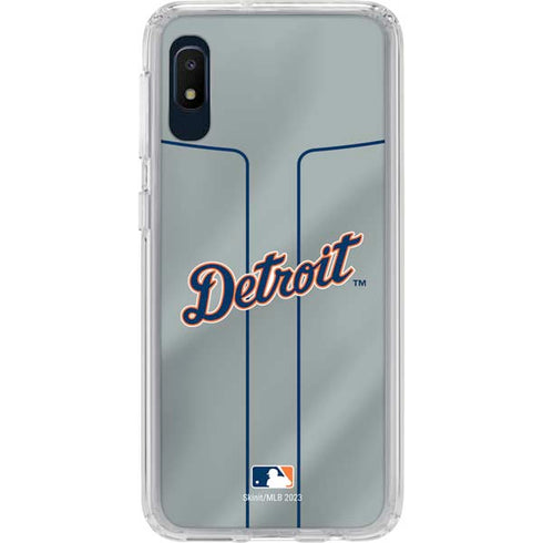 MLB Detroit Tigers Alternate/Away Jersey Galaxy A10e Clear Case