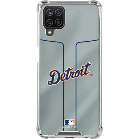 MLB Detroit Tigers Alternate/Away Jersey Galaxy A12 Clear Case