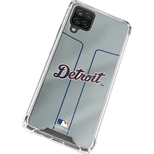 MLB Detroit Tigers Alternate/Away Jersey Galaxy A12 Clear Case