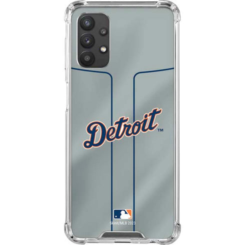 MLB Detroit Tigers Alternate/Away Jersey Galaxy A32 5G Clear Case