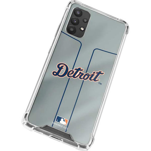 MLB Detroit Tigers Alternate/Away Jersey Galaxy A32 5G Clear Case