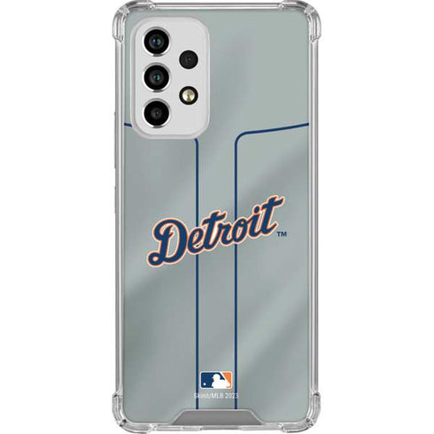 MLB Detroit Tigers Alternate/Away Jersey Galaxy A53 5G Clear Case