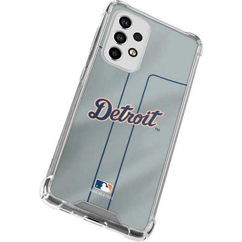 MLB Detroit Tigers Alternate/Away Jersey Galaxy A53 5G Clear Case