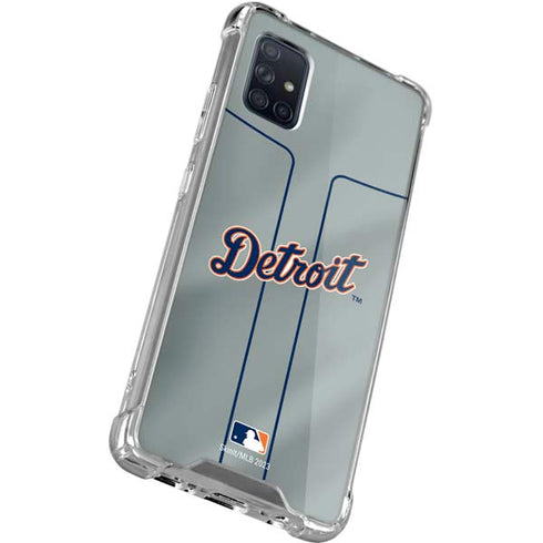 MLB Detroit Tigers Alternate/Away Jersey Galaxy A71 5G Clear Case