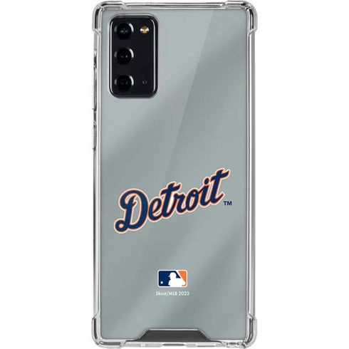 MLB Detroit Tigers Alternate/Away Jersey Galaxy Note20 5G Clear Case