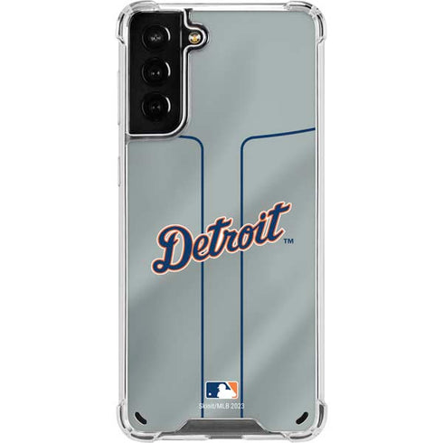 MLB Detroit Tigers Alternate/Away Jersey Galaxy S21 Plus 5G Clear Case