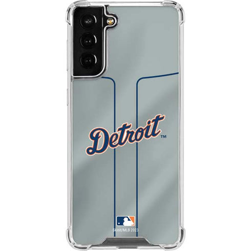 MLB Detroit Tigers Alternate/Away Jersey Galaxy S22 Plus Clear Case