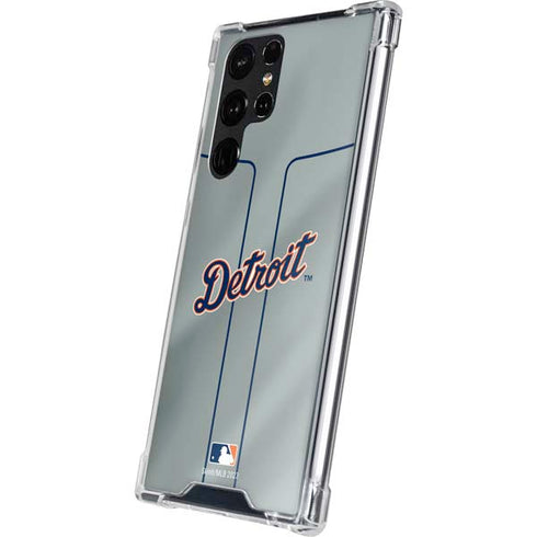 MLB Detroit Tigers Alternate/Away Jersey Galaxy S22 Ultra Clear Case