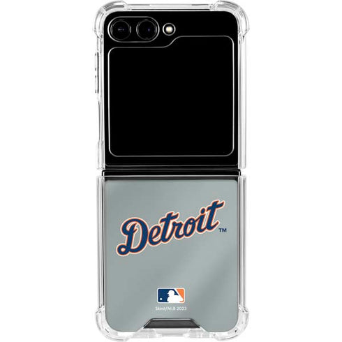 MLB Detroit Tigers Alternate/Away Jersey Galaxy Z Flip5 5G Clear Case