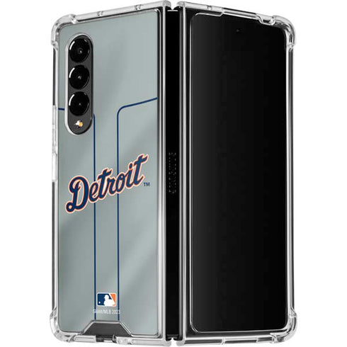 MLB Detroit Tigers Alternate/Away Jersey Galaxy Z Fold4 5G Clear Case