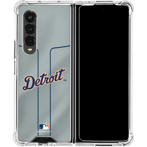MLB Detroit Tigers Alternate/Away Jersey Galaxy Z Fold4 5G Clear Case