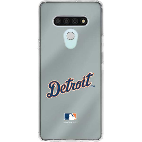 MLB Detroit Tigers Alternate/Away Jersey LG Stylo 6 Clear Case