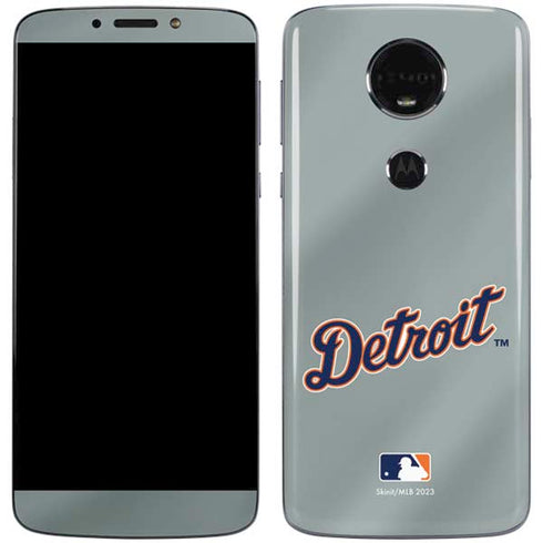 MLB Detroit Tigers Alternate/Away Jersey Moto E5 Plus Skin