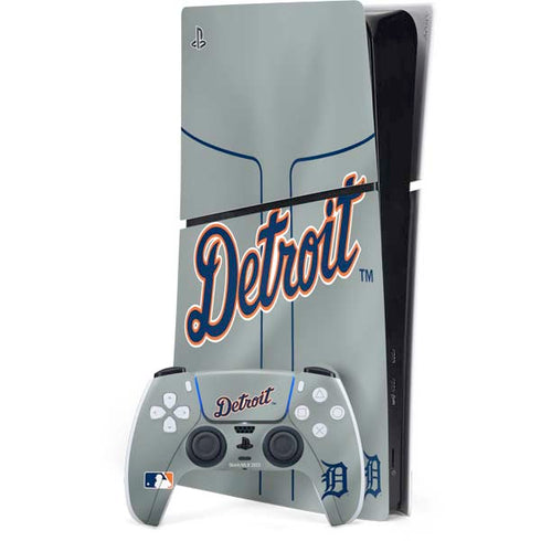MLB Detroit Tigers Alternate/Away Jersey PS5 Slim Digital Edition Console Skin