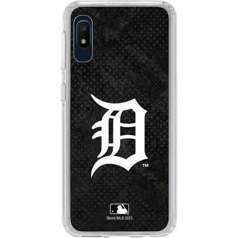 MLB Detroit Tigers Dark Wash Galaxy A10e Clear Case