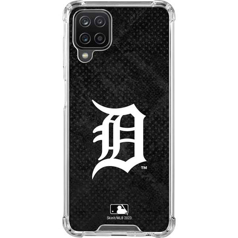 MLB Detroit Tigers Dark Wash Galaxy A12 Clear Case