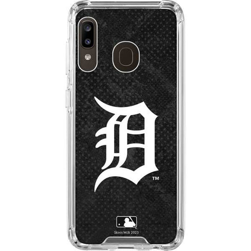 MLB Detroit Tigers Dark Wash Galaxy A30 Clear Case