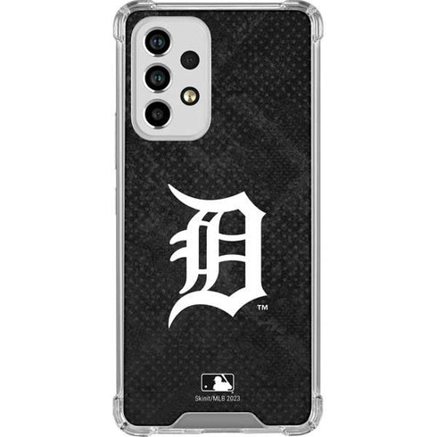 MLB Detroit Tigers Dark Wash Galaxy A53 5G Clear Case