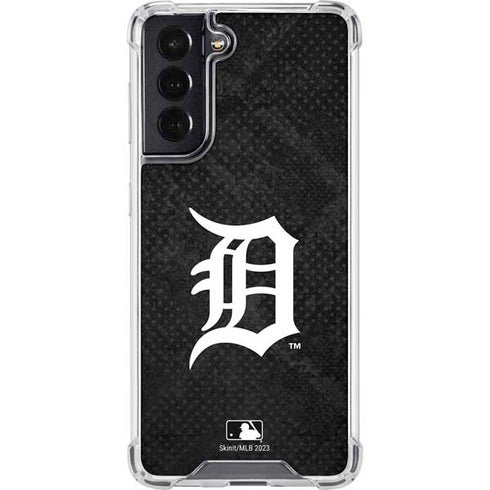 MLB Detroit Tigers Dark Wash Galaxy S22 Clear Case