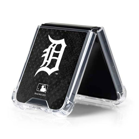 MLB Detroit Tigers Dark Wash Galaxy Z Flip5 5G Clear Case