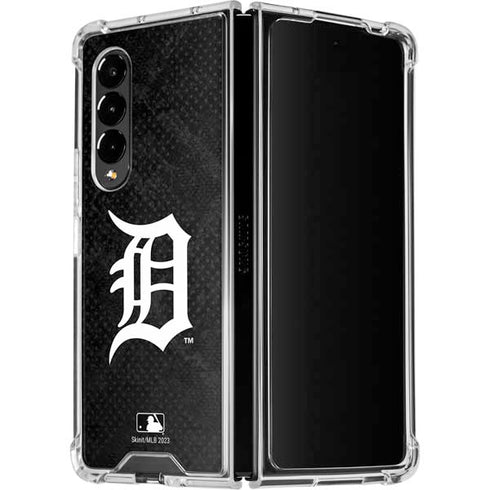 MLB Detroit Tigers Dark Wash Galaxy Z Fold4 5G Clear Case
