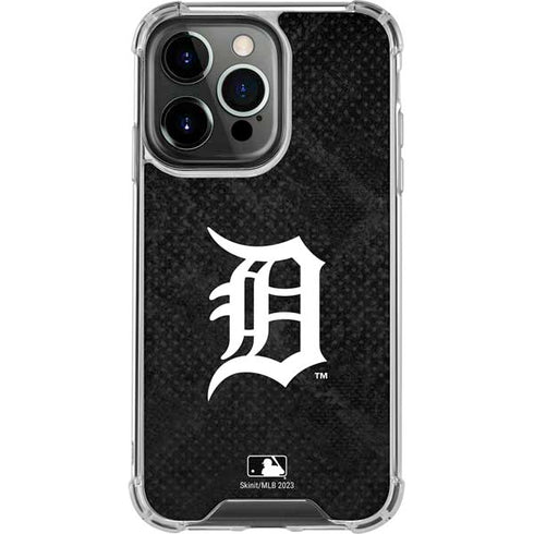 MLB Detroit Tigers Dark Wash iPhone 14 Pro Clear Case