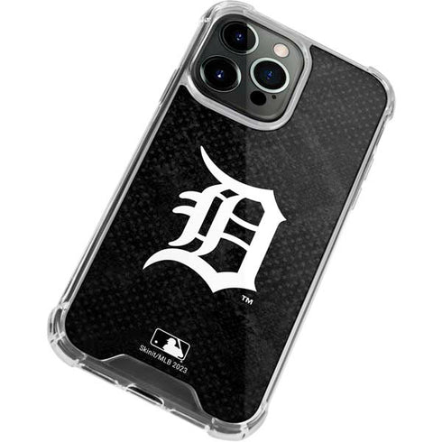 MLB Detroit Tigers Dark Wash iPhone 15 Pro Clear Case
