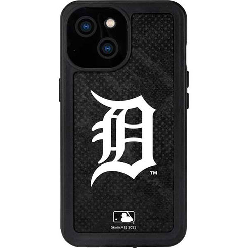 MLB Detroit Tigers Dark Wash iPhone 15 Waterproof Case