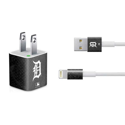 MLB Detroit Tigers Dark Wash iPhone Charger (5W USB) Skin