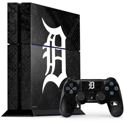 MLB Detroit Tigers Dark Wash PS4 Console and Controller Bundle Skin