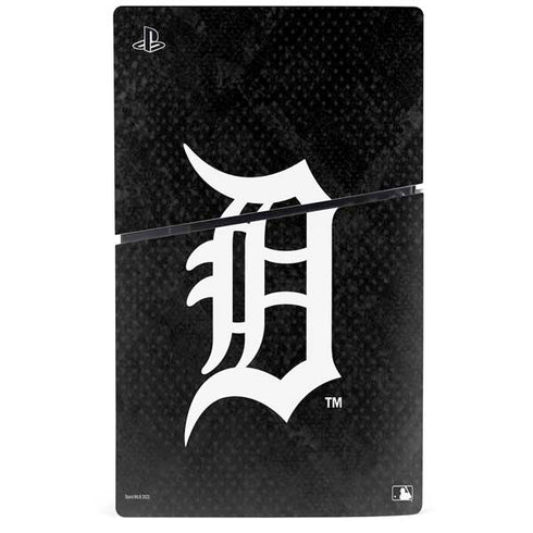 MLB Detroit Tigers Dark Wash PS5 Slim Disk Console Skin