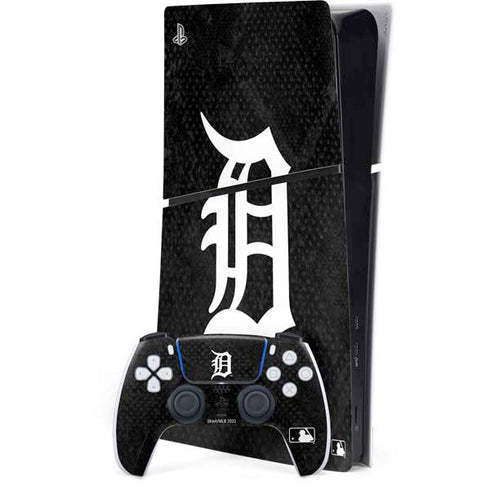 MLB Detroit Tigers Dark Wash PS5 Slim Digital Edition Bundle Skin