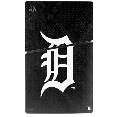 MLB Detroit Tigers Dark Wash PS5 Slim Digital Edition Bundle Skin