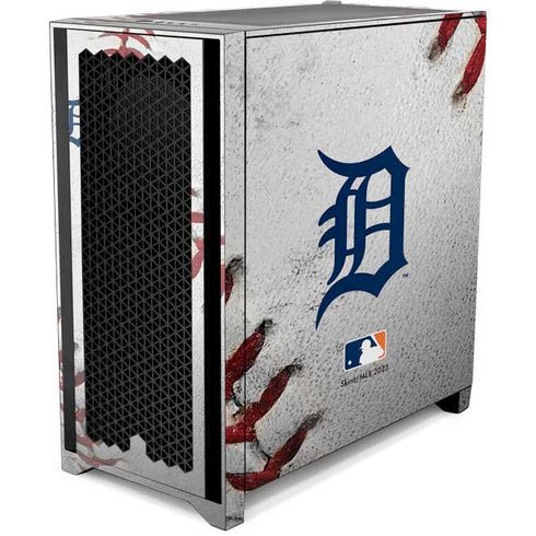 MLB Detroit Tigers Game Ball Corsair 4000D Tempered Glass Mid-Tower ATX Case Skin