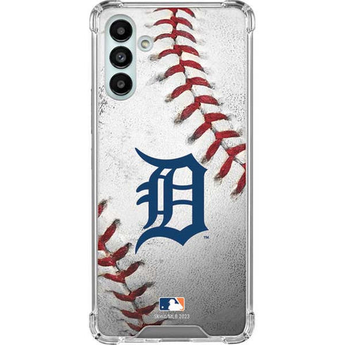 MLB Detroit Tigers Game Ball Galaxy A13 5G Clear Case