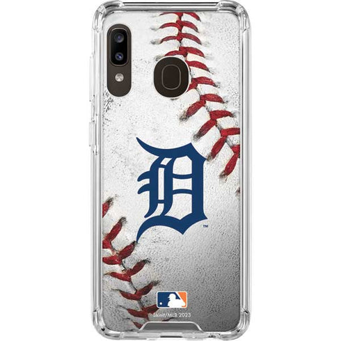 MLB Detroit Tigers Game Ball Galaxy A30 Clear Case
