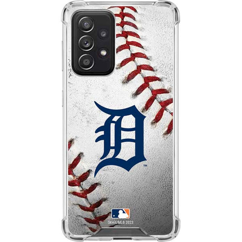 MLB Detroit Tigers Game Ball Galaxy A52 5G Clear Case