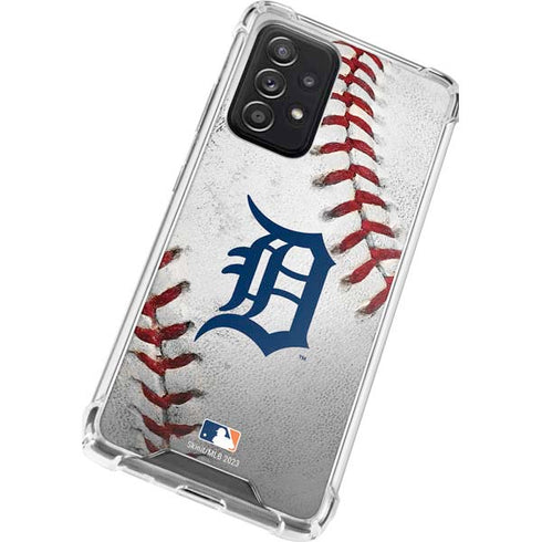 MLB Detroit Tigers Game Ball Galaxy A52 5G Clear Case
