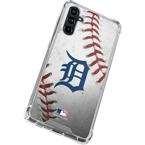 MLB Detroit Tigers Game Ball Galaxy A54 5G Clear Case