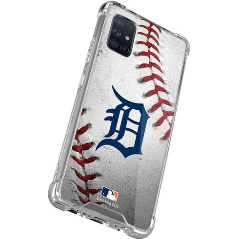 MLB Detroit Tigers Game Ball Galaxy A71 5G Clear Case