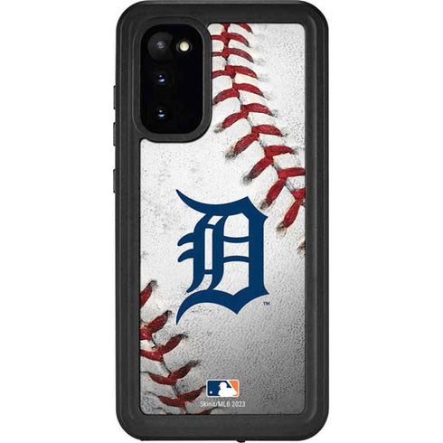 MLB Detroit Tigers Game Ball Galaxy S20 Waterproof Case