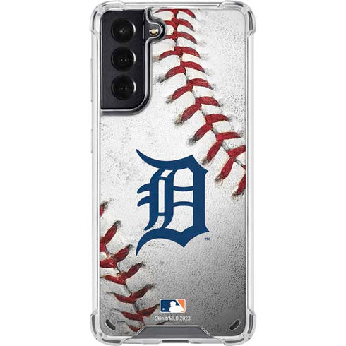 MLB Detroit Tigers Game Ball Galaxy S21 5G Clear Case