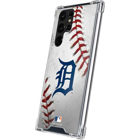 MLB Detroit Tigers Game Ball Galaxy S22 Ultra Clear Case