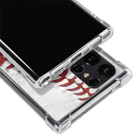 MLB Detroit Tigers Game Ball Galaxy S22 Ultra Clear Case