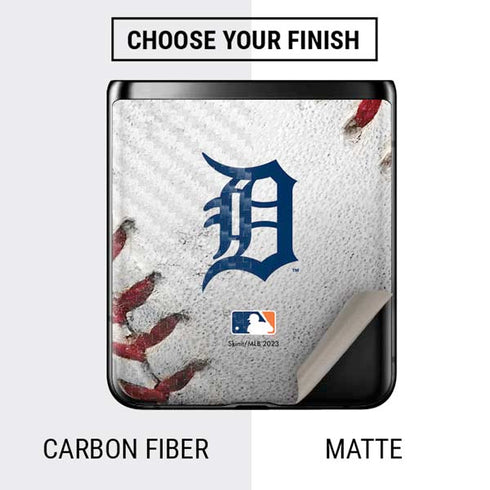 MLB Detroit Tigers Game Ball Galaxy Z Flip Skin
