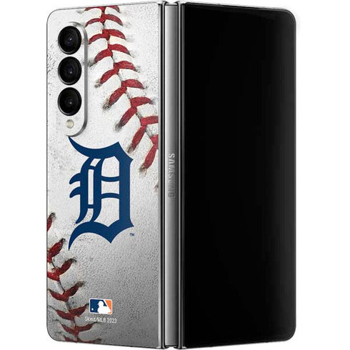 MLB Detroit Tigers Game Ball Galaxy Z Fold4 5G Skin