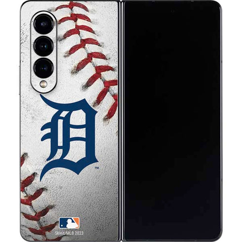 MLB Detroit Tigers Game Ball Galaxy Z Fold4 5G Skin